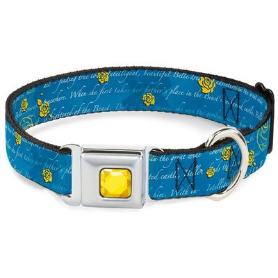 Dog Collar DYAV-Princess Gem CLOSE-UP Full Color Yellow Beauty & the (US IMPORT)