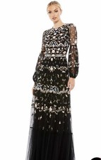 Mac Duggal 35111 Floral Embellished Embroidered Formal Gown Size:16  798 NWT