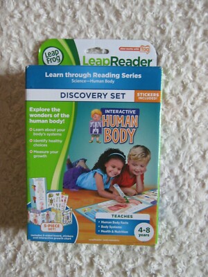 LEAPFROG LEAP READER ENTDECKUNGSSET INTERAKTIV MENSCHLICHER KÖRPER 4-8 JAHRE BILDUNG
