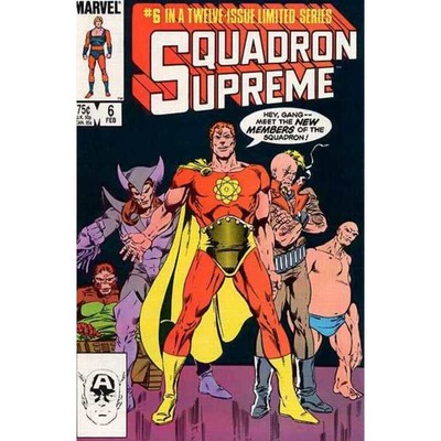 Squadron Supreme #6 - 1985 series Marvel comics VF+ Full description below [f&