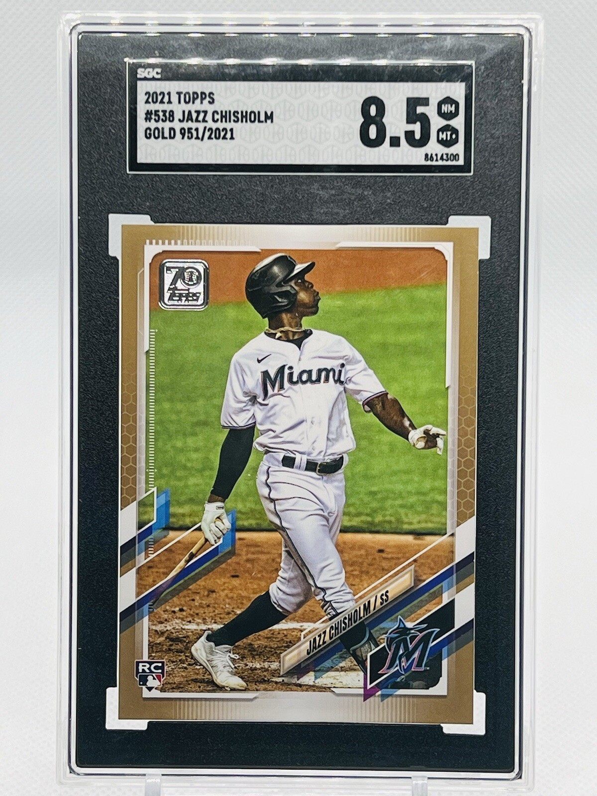 2021 Topps - Gold #538 Jazz Chisholm 951/2021 (RC) NY Yankees 🏆📈