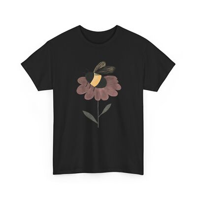 Bee T-Shirt | Save the Bees Shirt | Honeybee Tee | Bumble Bee Sitting on Flower