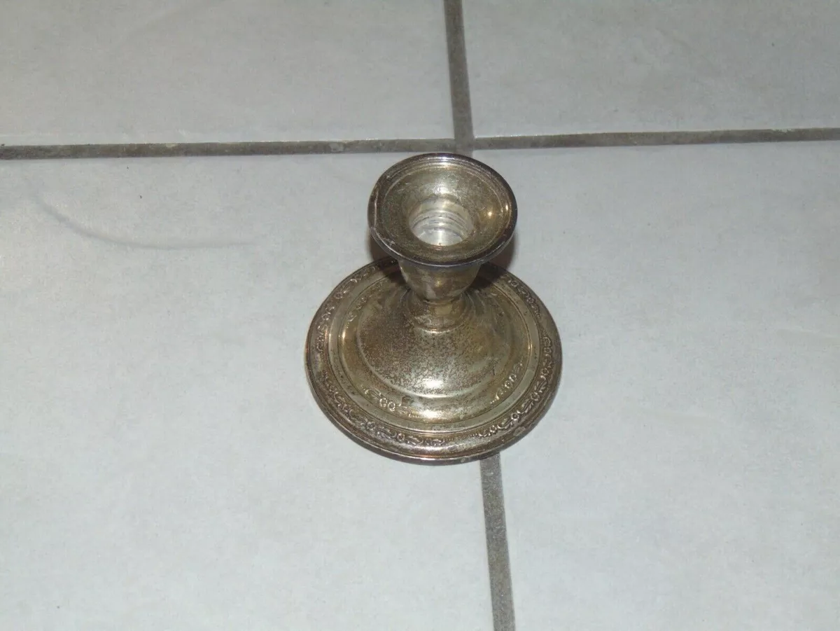 Courtship by International Sterling Silver Short Candlestick N251