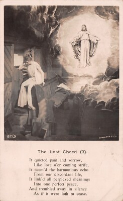 BAMFORTH EDWARDIANISCHES LIED POSTKARTEN DER VERLORENE AKKORD GUT PLUS