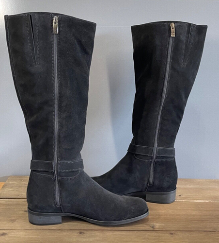 La Canadienne Stevie Women's Boots Size 8.5 Black Suede Knee High Zip Up - Picture 7 of 13