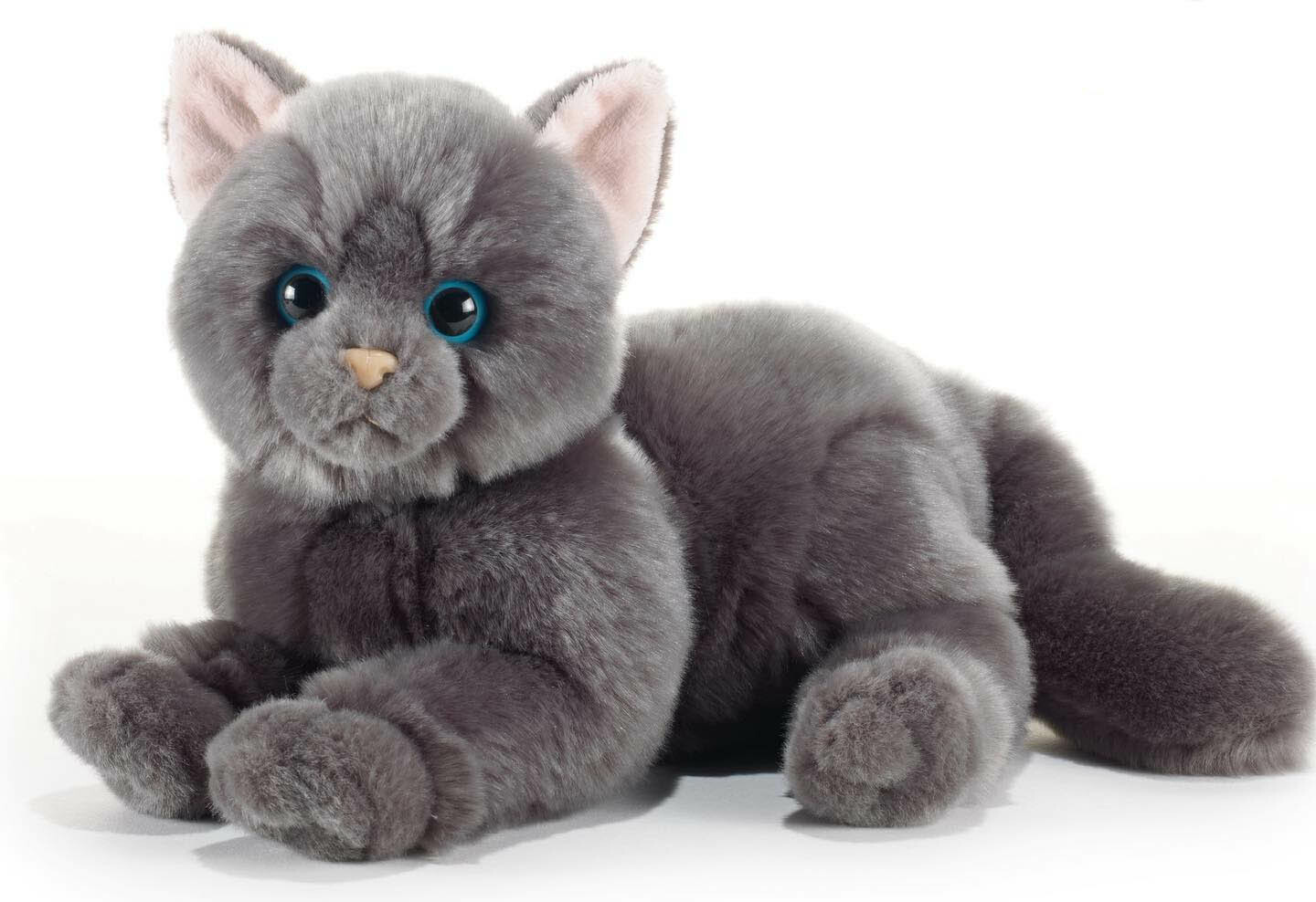 Plush & Company 15850 Peluche Gatto Certosino L.32 CM Cat Chat Chartreux