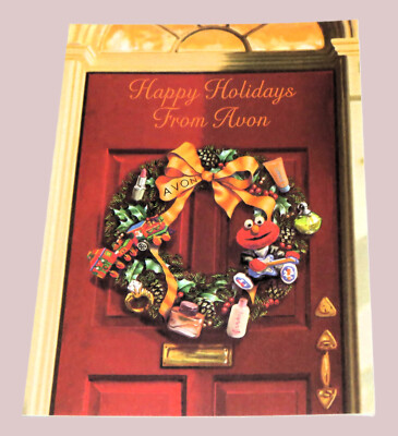 58 Happy Holidays from Avon Christmas Holiday Cards No Envelopes Hallmark 1998