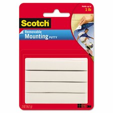 Scotch Adhesive Putty, Nontoxic, 2 oz, Artwork, Photos Paper and more Removable