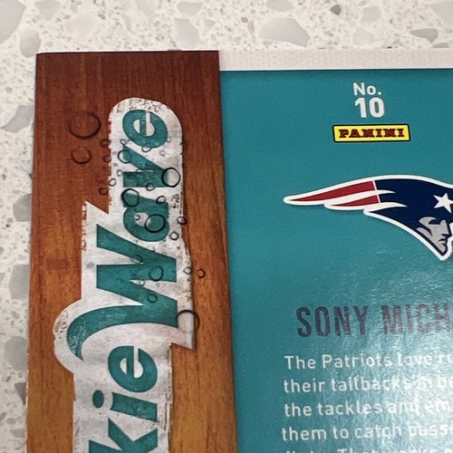 2018 PANINI PLAYOFF #10 SONY MICHEL ROOKIE WAVE INSERT CARD NEW ENGLAND PATRIOTS - Picture 14 of 14