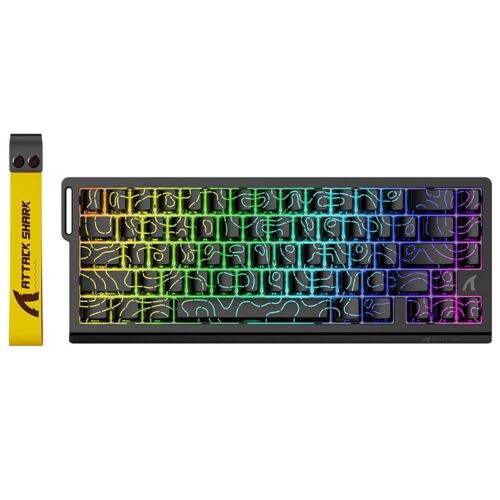ATTACK SHARK X68 HE 60% RGB 8000Hz Rapid Trigger Wired Gaming Keyboard, Snap Tap - Zdjęcie 20 z 45