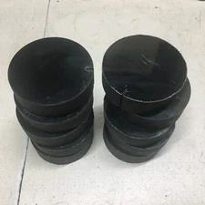 3/4" Black HDPE Water jet Circle Cut Out Scrap Lot.