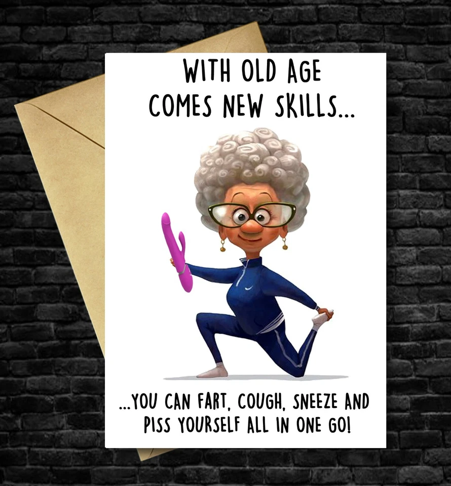 D&S ART Funny Birthday Card Cheeky Naughty Mum Mother Mummy Nanna Nanny Woman Her