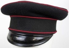 Schirmm&uuml;tze Feuerwehr Sachsen Fa. Paul Renner G&ouml;rlitz Gr.54 1.WK original