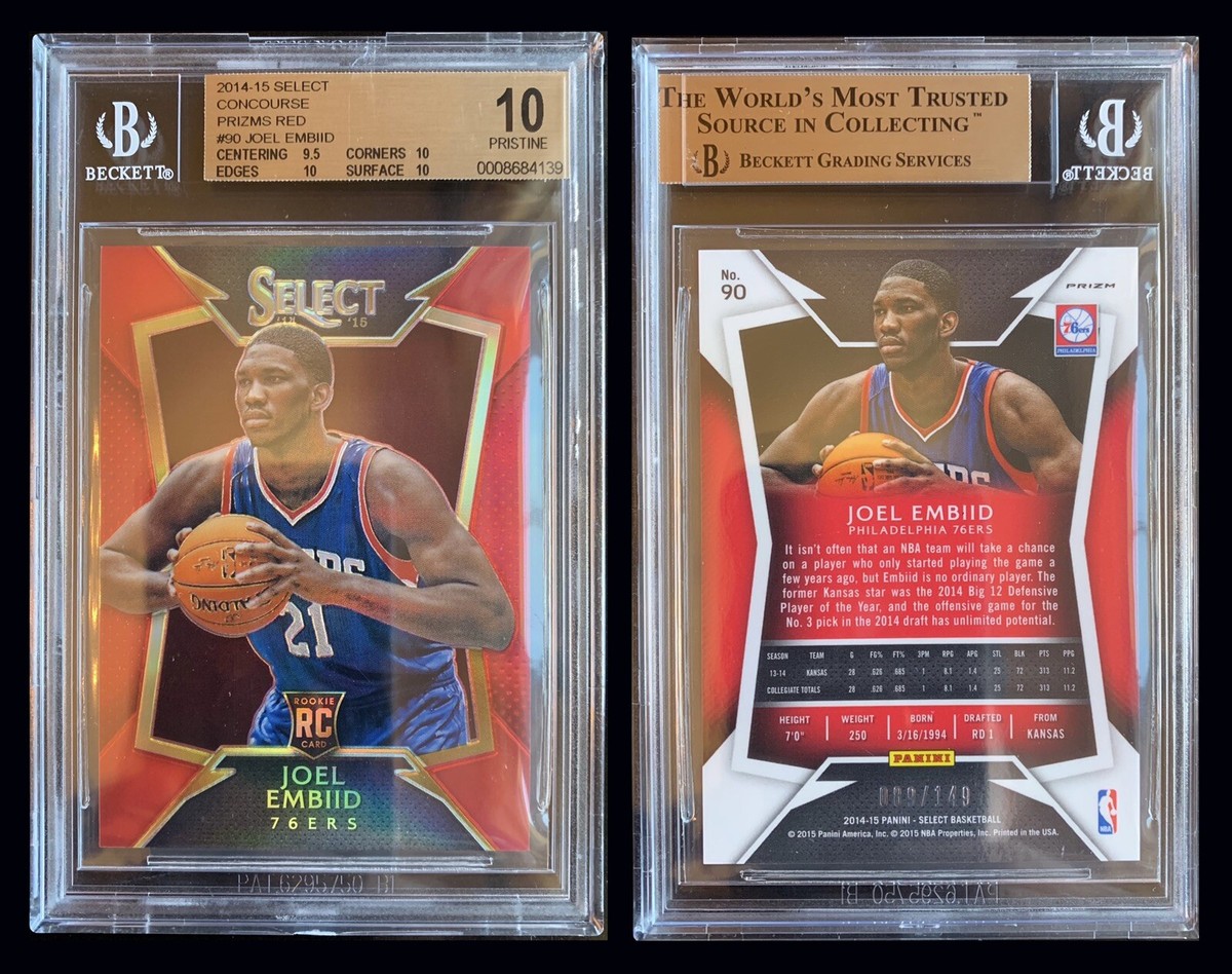 joel embiid select prizm /149 rc nbaカード joel embiid select