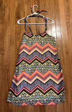 Luxe USA Mini Sundress Size Medium Lined Strappy Dress