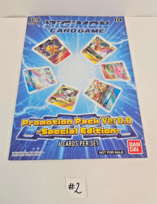 Digimon Card Game Promo Pack Version 0.0 Special edition 6 cards