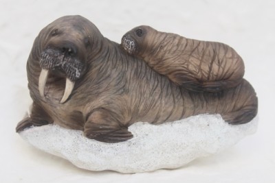 WALRUSES Wild Animals 3D Resin Fridge Magnet Collectible Souvenir Gift Kitchen
