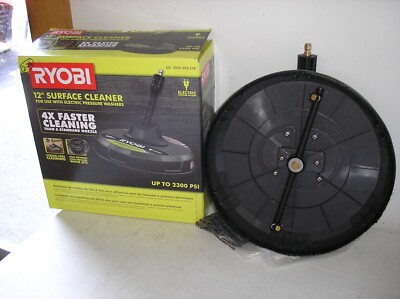 NEW RYOBI 12'' SURFACE CLEANER USE W/ ELECTRIC PRESSURE WASHERS UP TO 2300 PSI