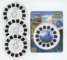 Lake Louise Canadian Rockies Canada View-Master 3 TEST Reels and Copy of Cover