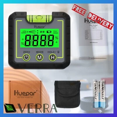 Digital Level Angle Finder Protractor Inclinometer Bevel Gauge HUEPAR AG01