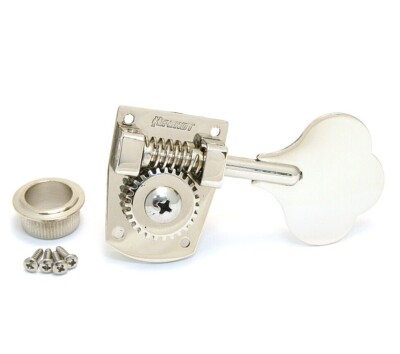 (4) Hipshot HB7 Nickel Classic Bass Tuners for Mexican Fender & Squier P/Jazz 