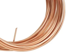 Wire, 7 Yards Anti-Tarnish Copper 18 Gauge SQUARE Wrapping Wire