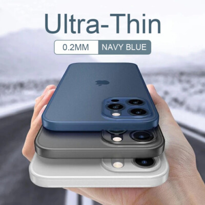 For iPhone 17 16 15 14 13 12 11 Pro Max Air Ultra Thin Matte Hard PC Case Cover