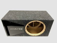 Alpine X-w12d4 Hdz-w12 Ported Subwoofer Box Special Edition Black Plexi Trim