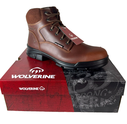 *NEU* Wolverine Herren DuraShocks 6" SR Icon wasserdicht Leder Arbeitsstiefel - Bild 2 von 7