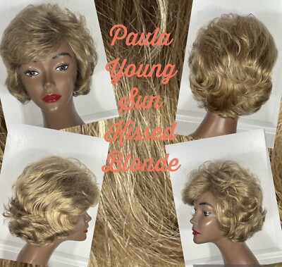 Paula Young Sun Kissed Blonde Size Average Mid-length Clean Good Condition 5-2