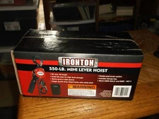 IRONTON 57095 550LB MINI LEVER HOIST-NEW