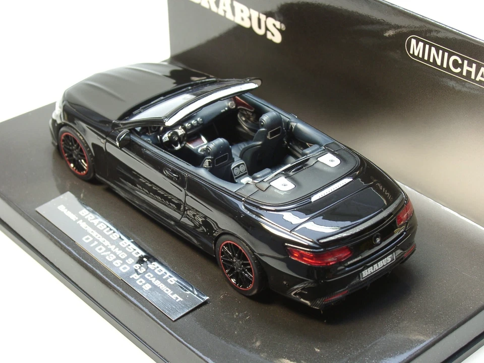 Minichamps Brabus 850 Cabrio (Mercedes S 63), 2016, schwarz - 437 034230 - 1:43 - Bild 4 von 4
