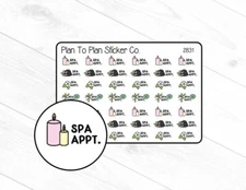 2831~~Spa Day Planner Stickers