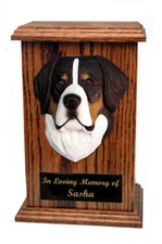 Greater Swiss Mountain Dog Memorial Urn