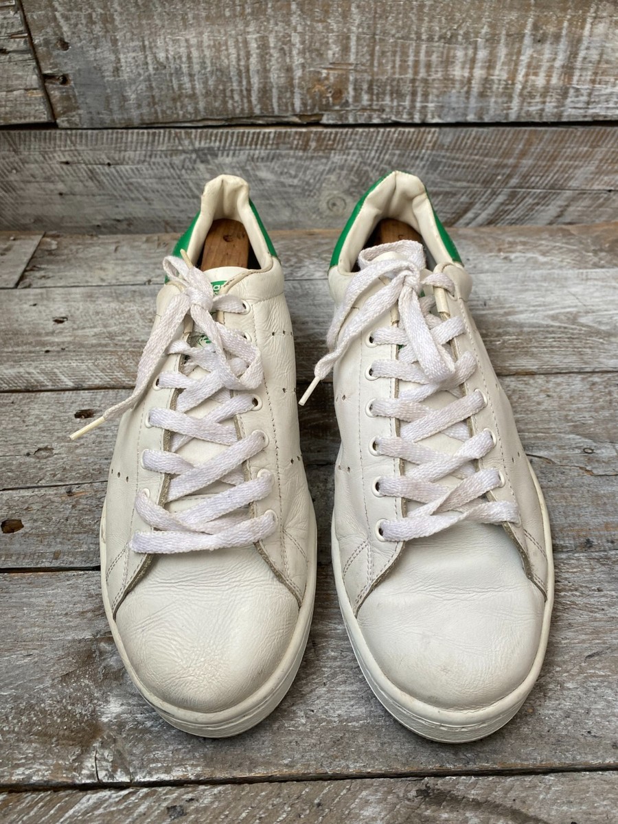 Vintage 80's Adidas Stan smith white low-top sneakers, made