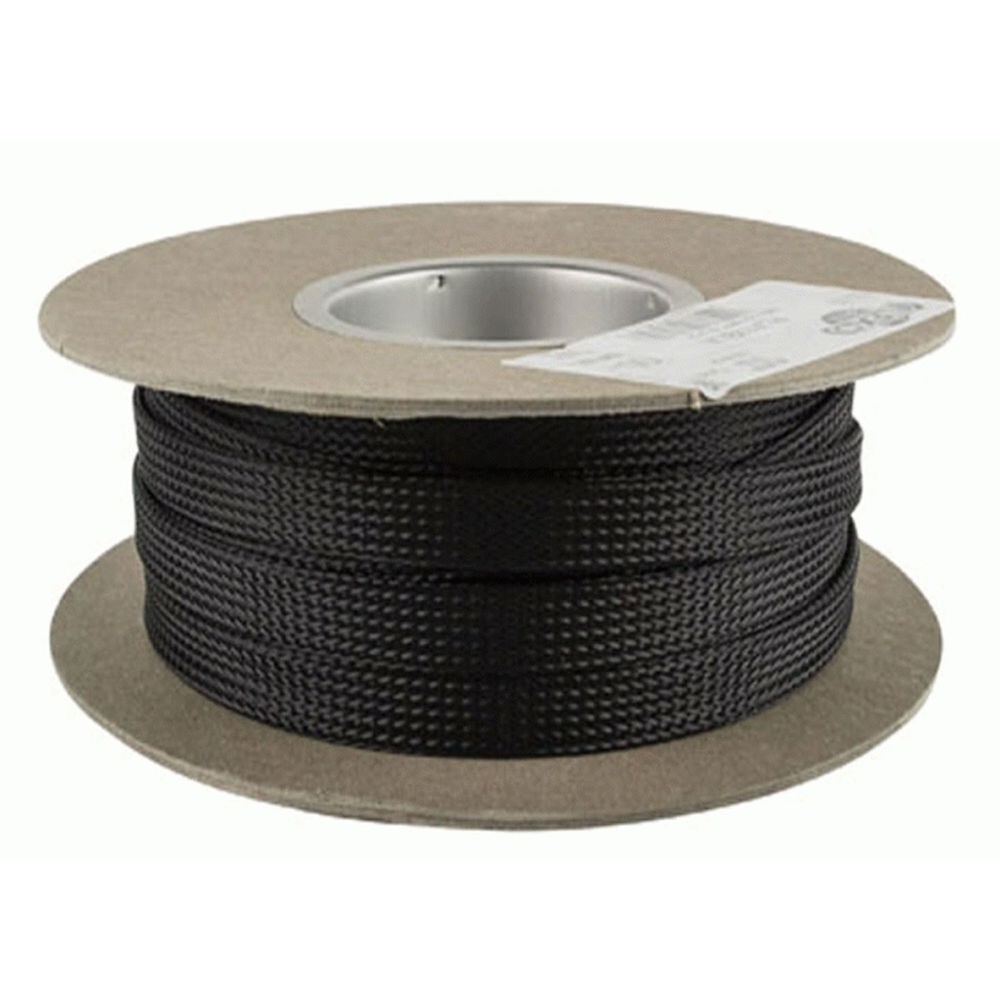 Черный монтажный отсек FLX18BLK 1/8 с возможностью расширения с разрезной оплеткой, 250 футов