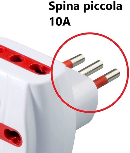 Rosi, Rs78041t Triple Adapter Emilia 3 Dual Sockets 10/16A | Small Plug - 第 4/4 張圖片