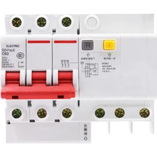 1Pcs New For DELIXI  Circuit Breaker Type C 63A DZ47sLE C63 3P