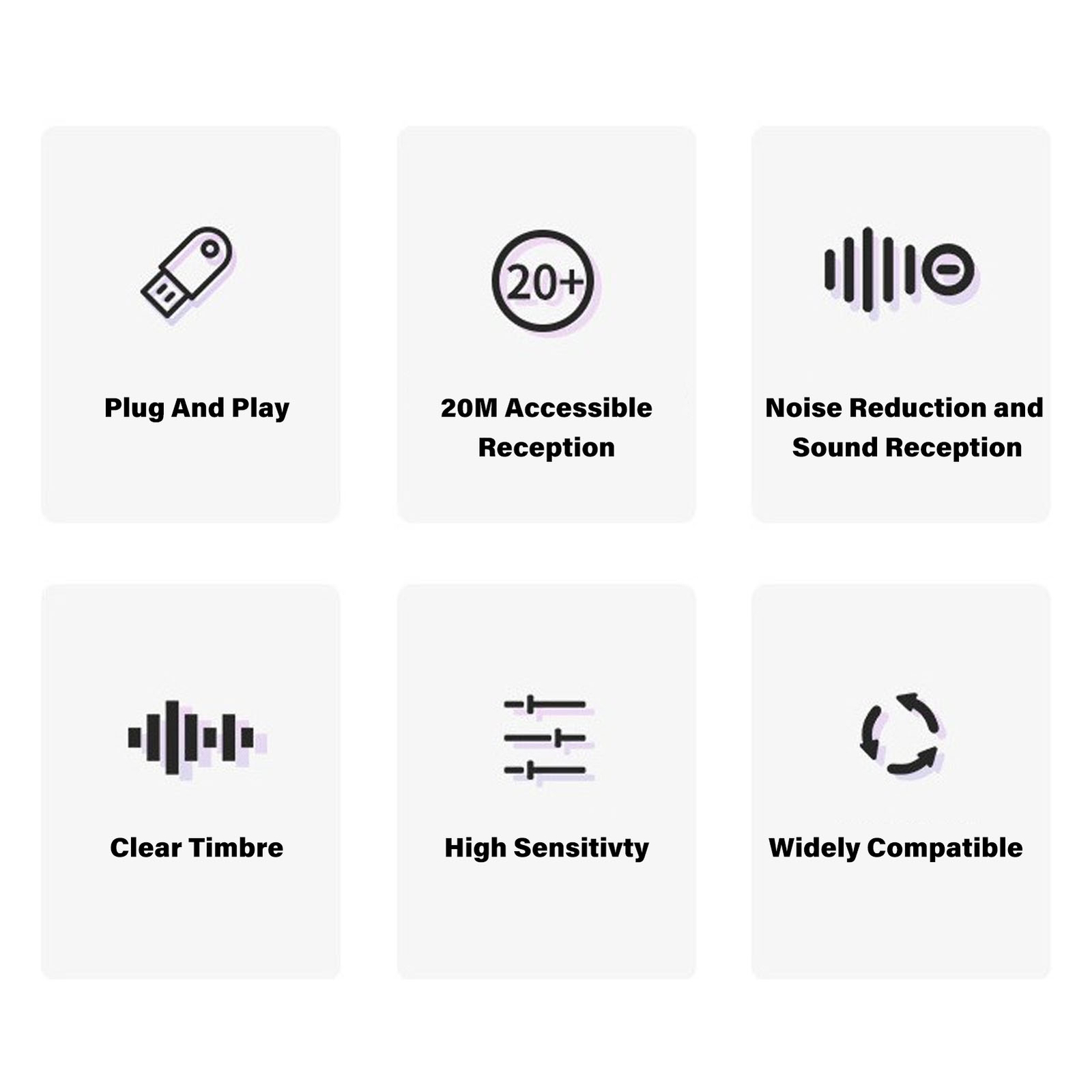 Wireless Lavalier Microphone Noise Cancellation Professional Clip On