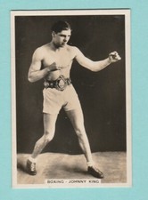 BOXING  -  PATTREIOUEX  -  SCARCE BOXING CARD -  JOHNNY  KING  - 1935