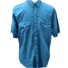 Saddlebrook Western Wear Vintage Cowboy Shirt Mens XL Pearl Snaps Rodeo USA Made