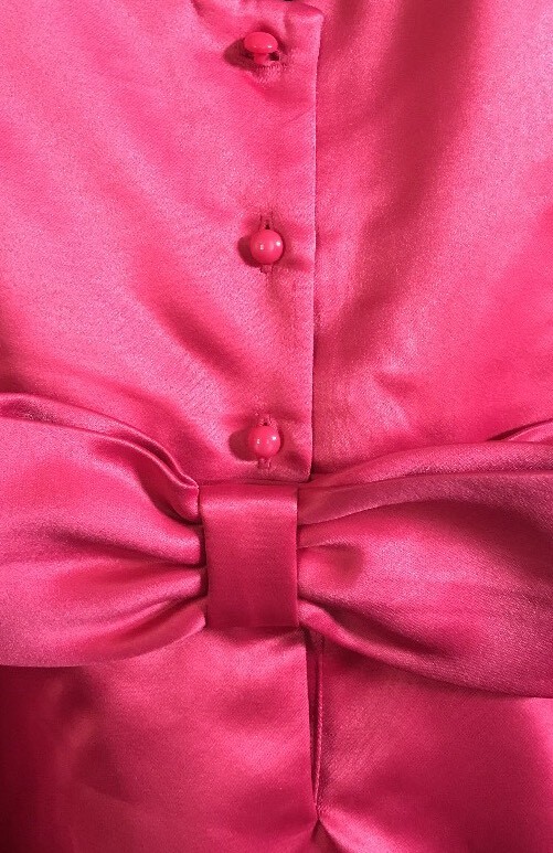 Robe Satinée Rose Vif Janie And Jack – Taille 6-12 Mois – Occasion Très Bon état