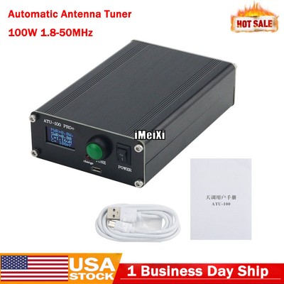 Automatic Antenna Tuner 100W 1.8-50MHz w/ 0.96'' OLED Display ATU100 w/Shell #USA