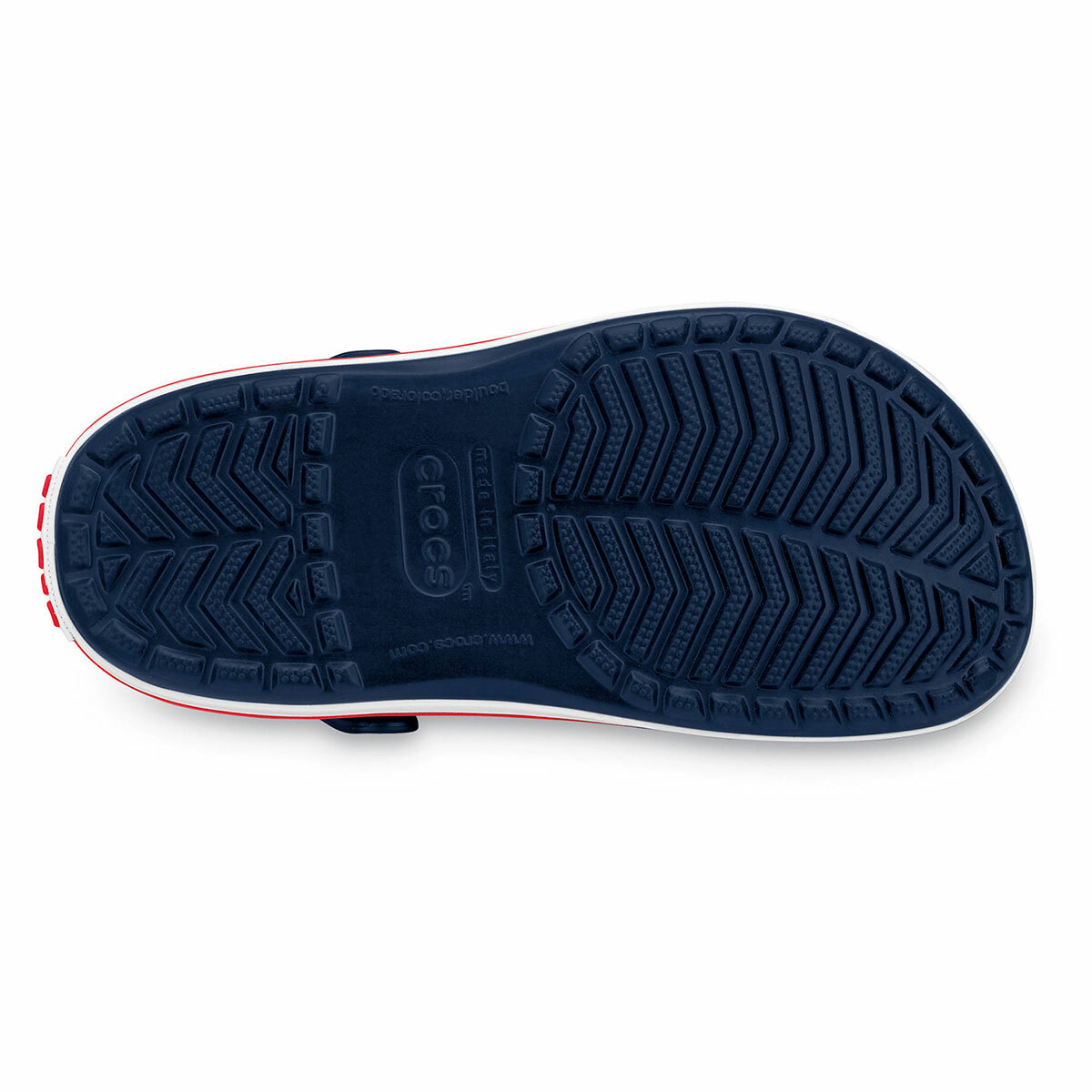 MENS 8 WOMENS 10  Crocs Classic Crocband Slip on Clogs Navy Blue White 11016-410 Crocs Classic Slip On Clog Navy Blue Unisex Men main image 4