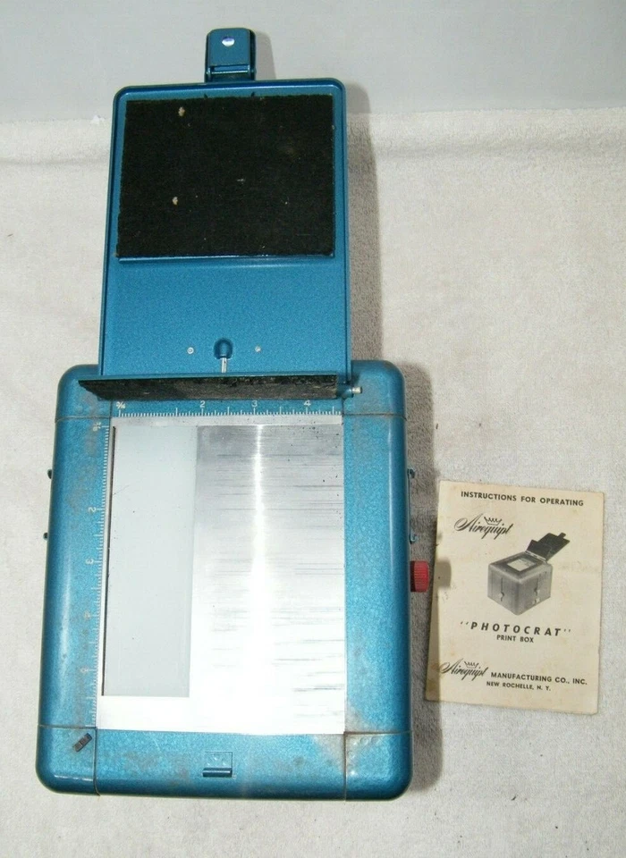 CAJA DE IMPRESIÓN FOTOCRATA AIREQUIPT VINTAGE, MODELO G1, BUEN ESTADO USADO Foto 4 de 4