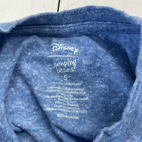 Jumping Beans X Disney Blue Pixar Characters Print T-Shirt Boys Size 5 - Picture 2 of 5