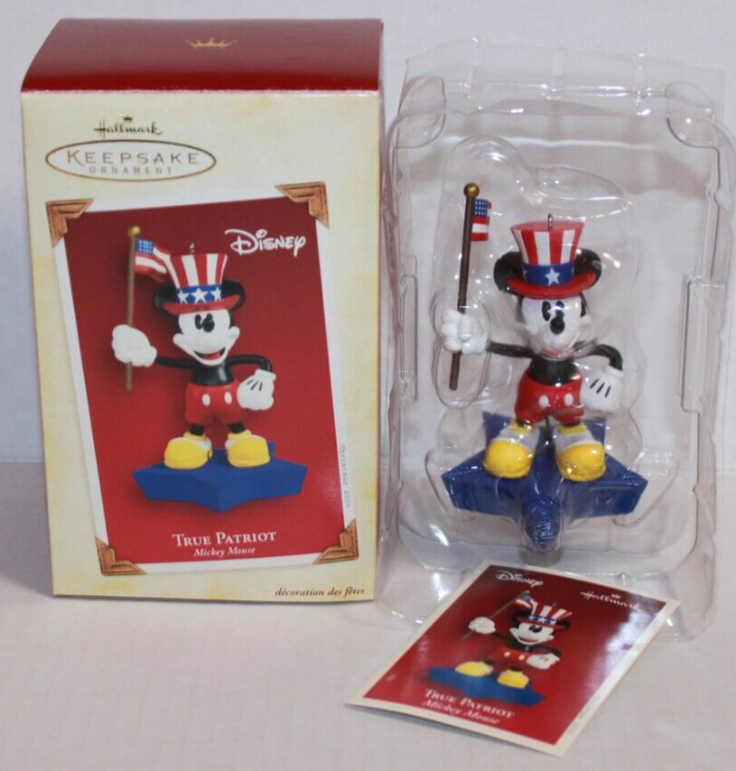 2005 Disney True Patriot Mickey Hallmark Christmas Ornament NIB