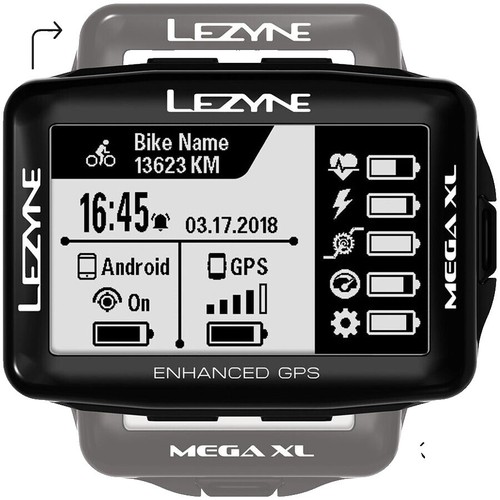 Lezyne Mega XL GPS Computer Black | eBay