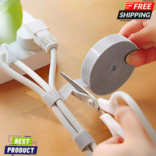 1 M Cable Organizer Hook  Loop Double-Sided Self Gripping Travel Data Cable Tie