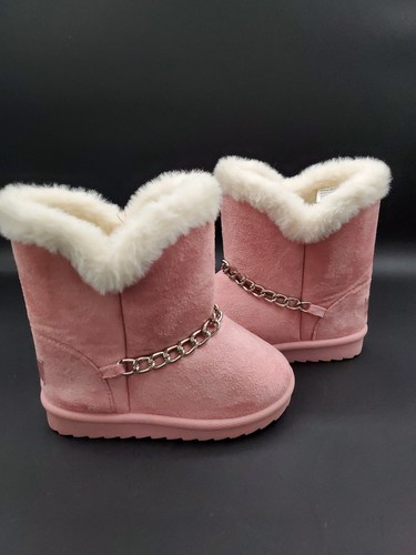 Bebe Girls/Toddler Winter Boots Pull On Size 8 PINK